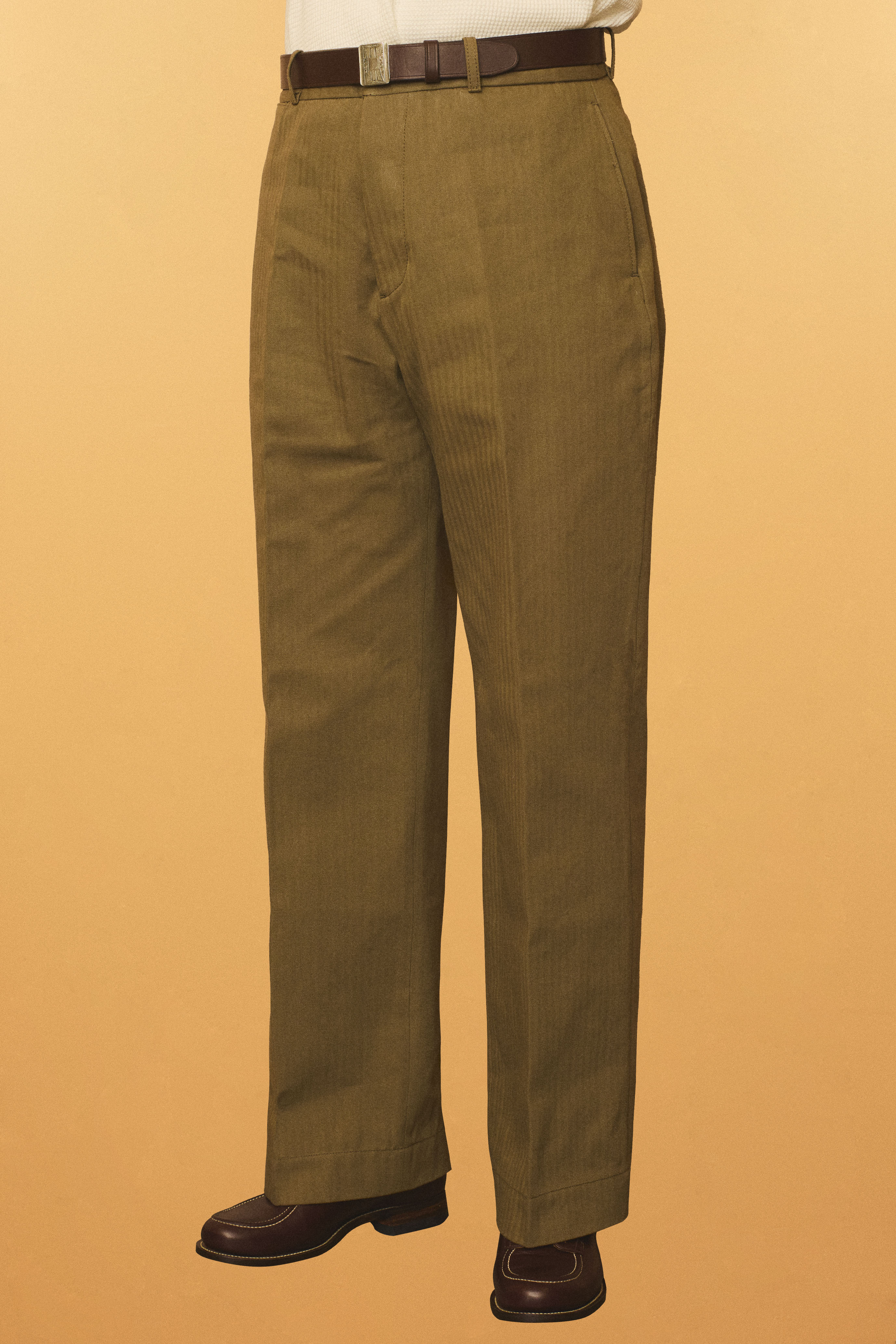 G&F Co.- HERINGBONE TROUSER _ RAW
