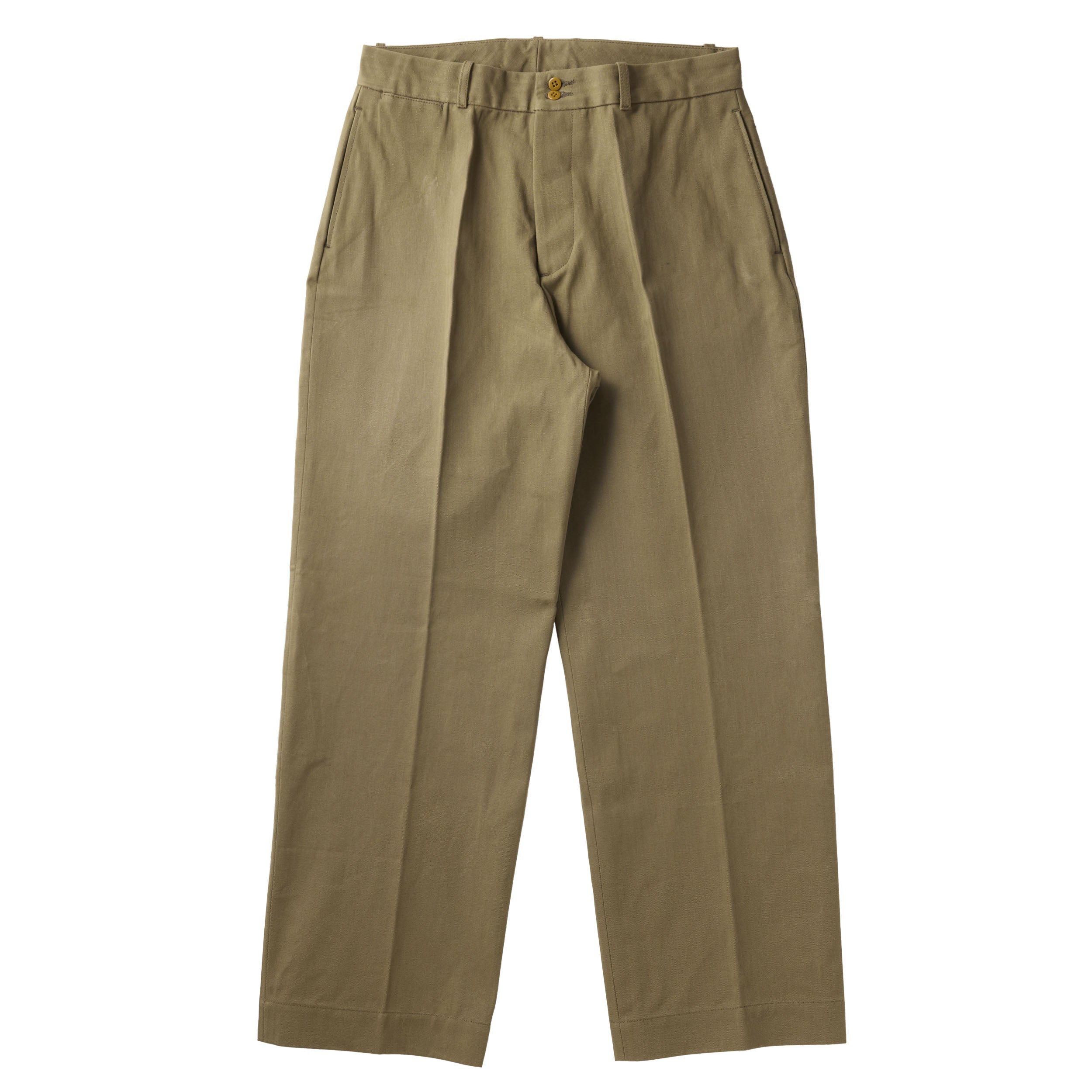 G&F Co.- HERINGBONE TROUSER _ KHAKI BEIGE