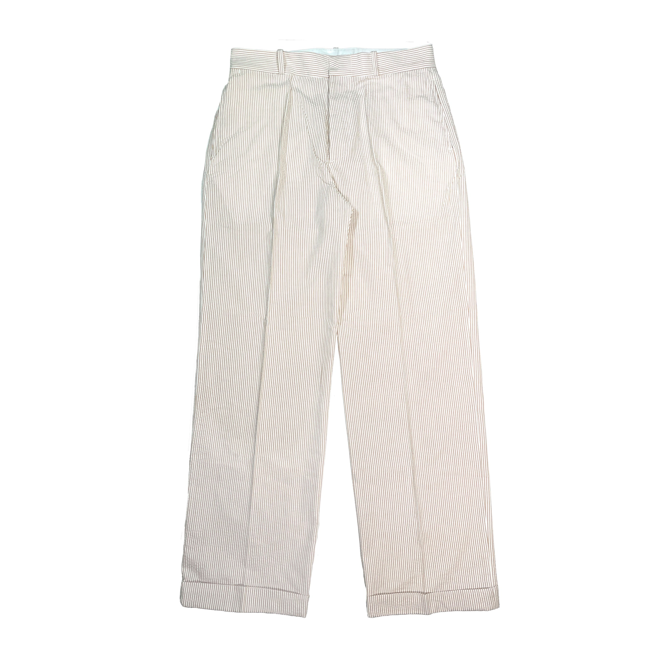 G&F Co.- SEERSUCKER TROUSERS _ CAMEL