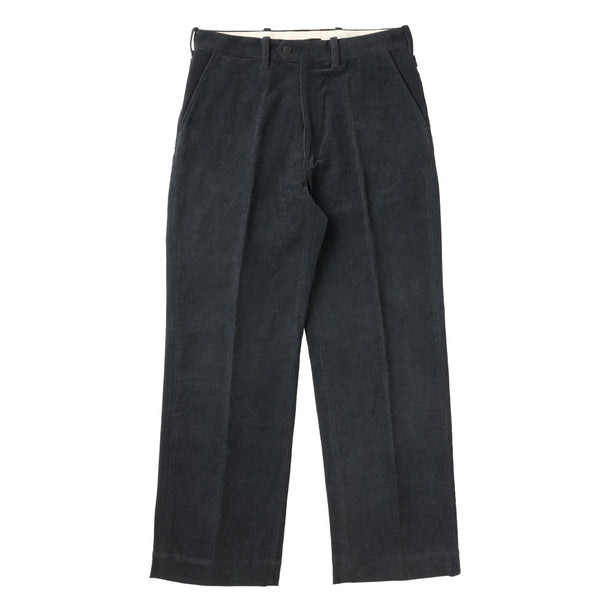 パンツ G&F Co. CORDUROY TROUSERS INK BLACK 32 G&F Co.- CORDUROY TROUSERS _ INK BLACK – BITTERS STORE