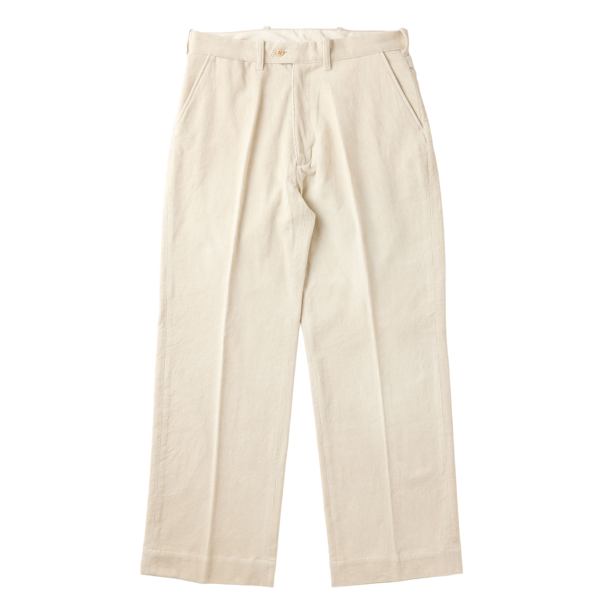 G&F Co.- CORDUROY TROUSERS _ OFF WHITE