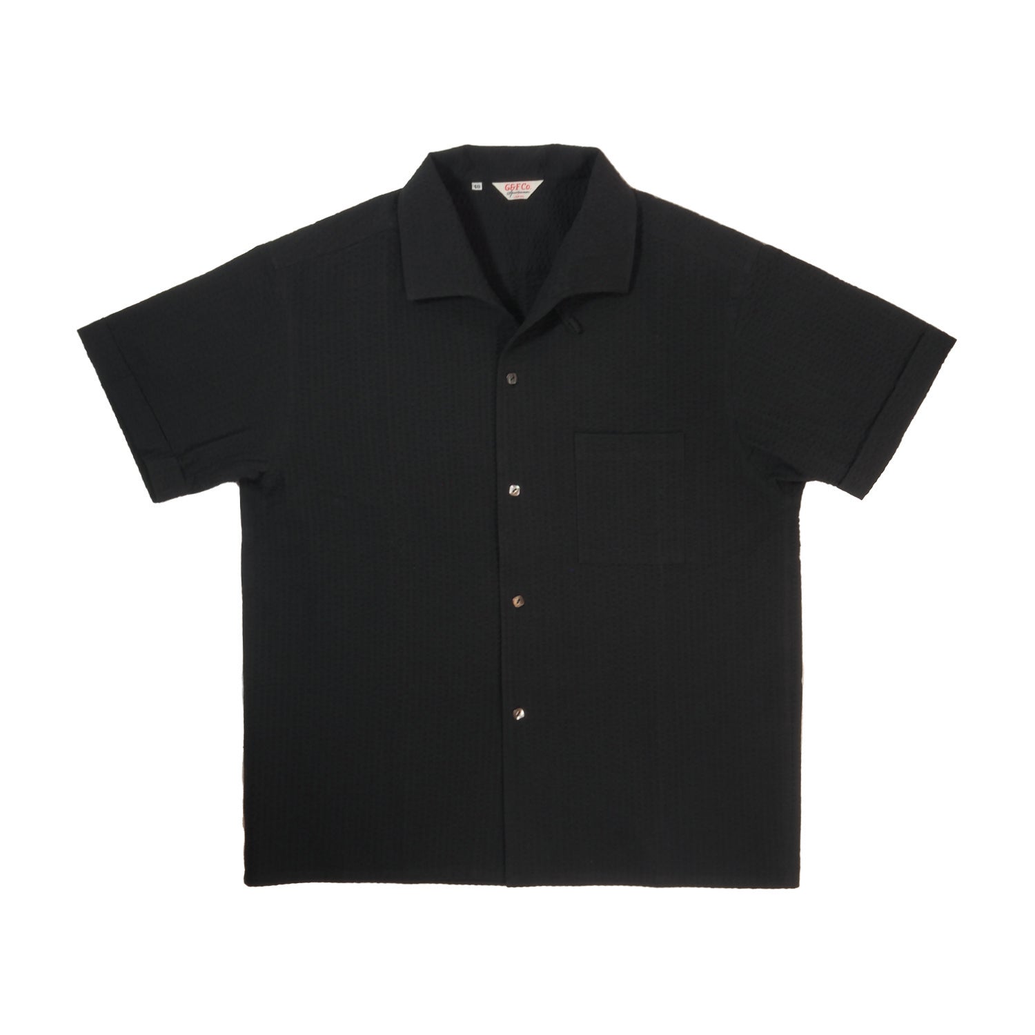 G&F Co. - SEERSUCKER SHIRT _ BLACK