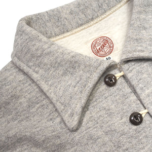 G&F Co.- BUTTON UP SWEATSHIRT _ HEATHER GRAY