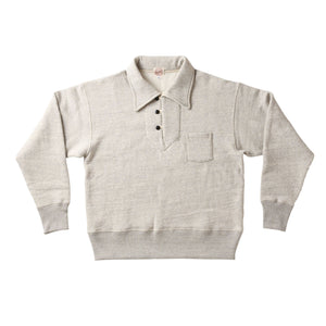 G&F Co.- BUTTON UP SWEATSHIRT _ HEATHER GRAY