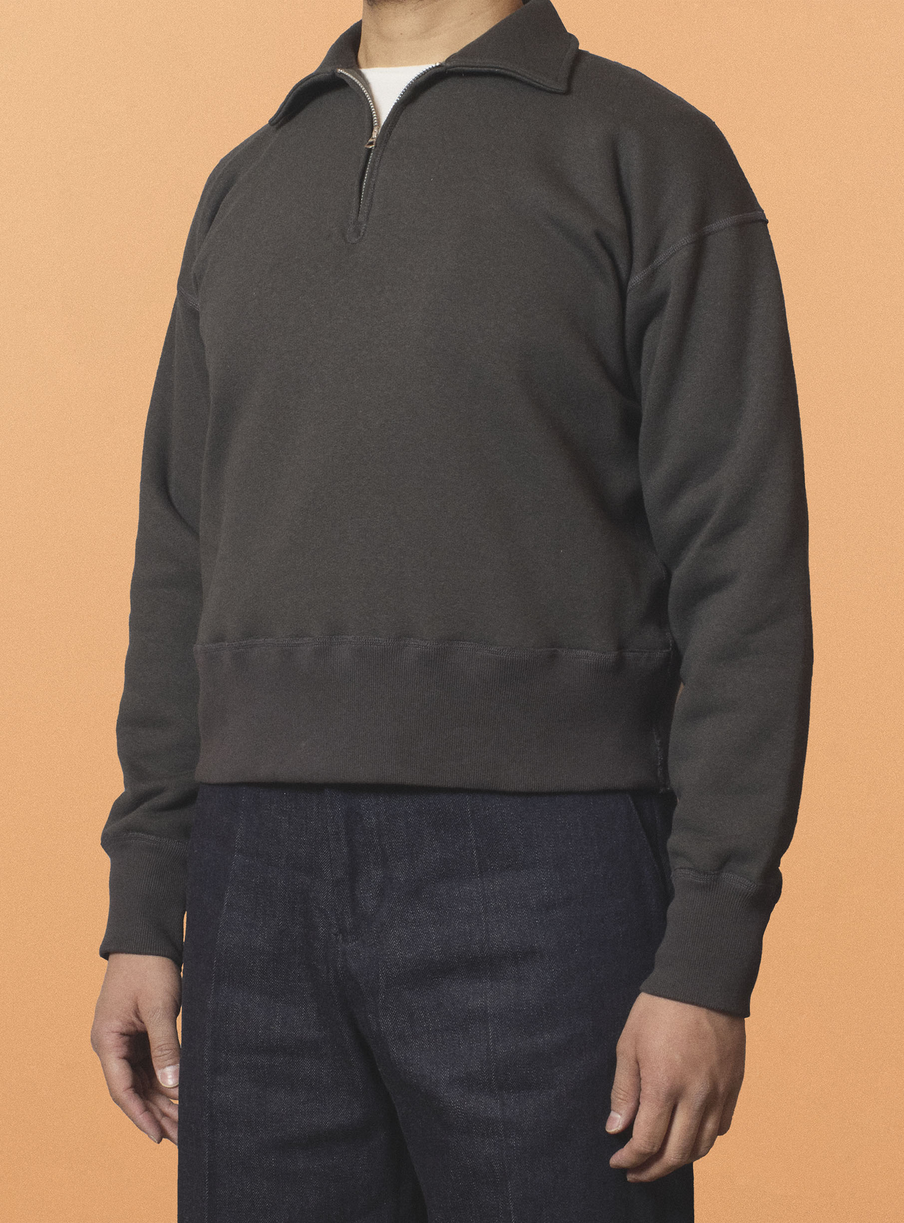 G&F Co.- HALFZIP SWEATSHIRTS _ WHITE