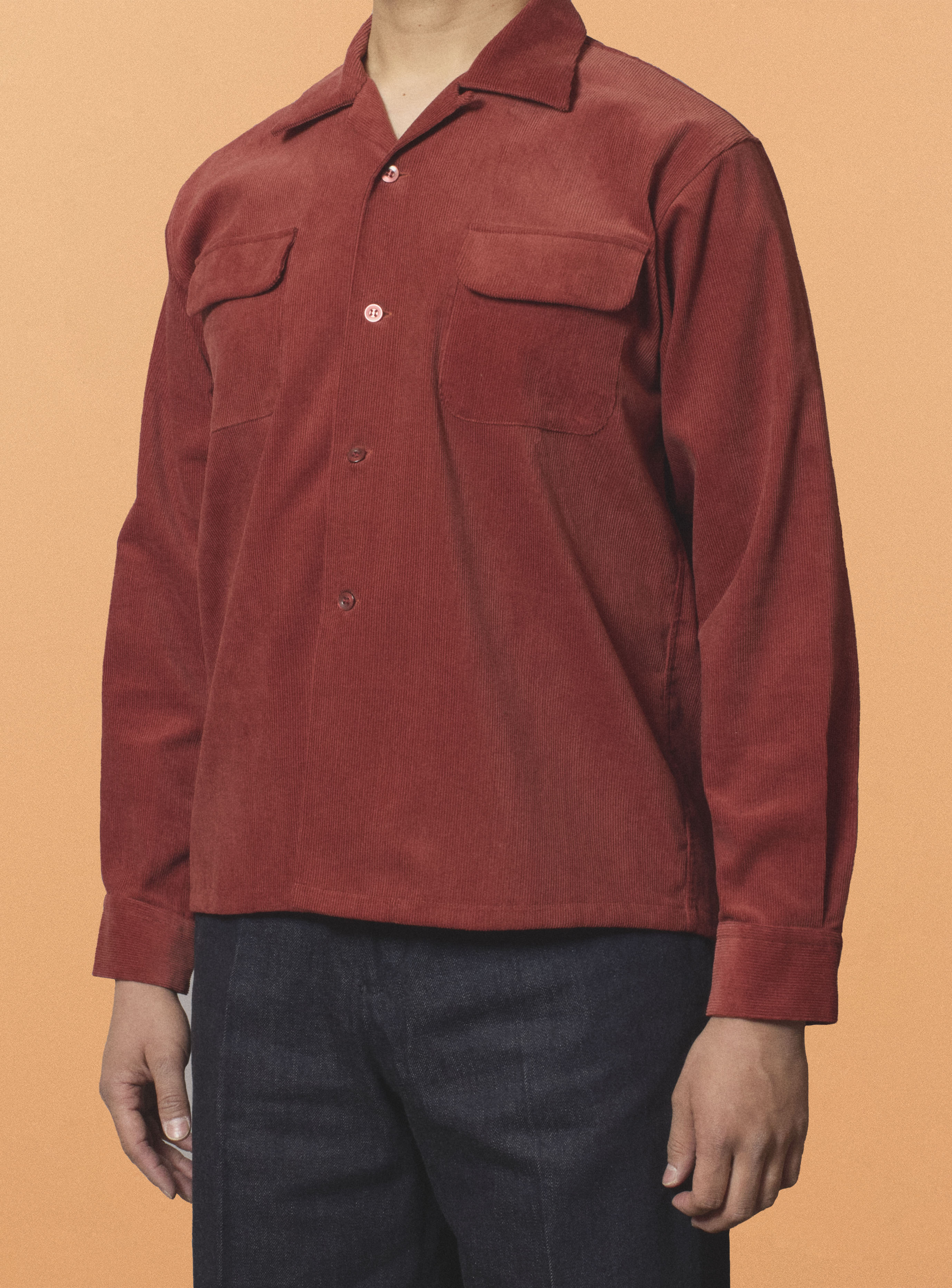 G&F Co. - CORDUROY SHIRT _ BLACK