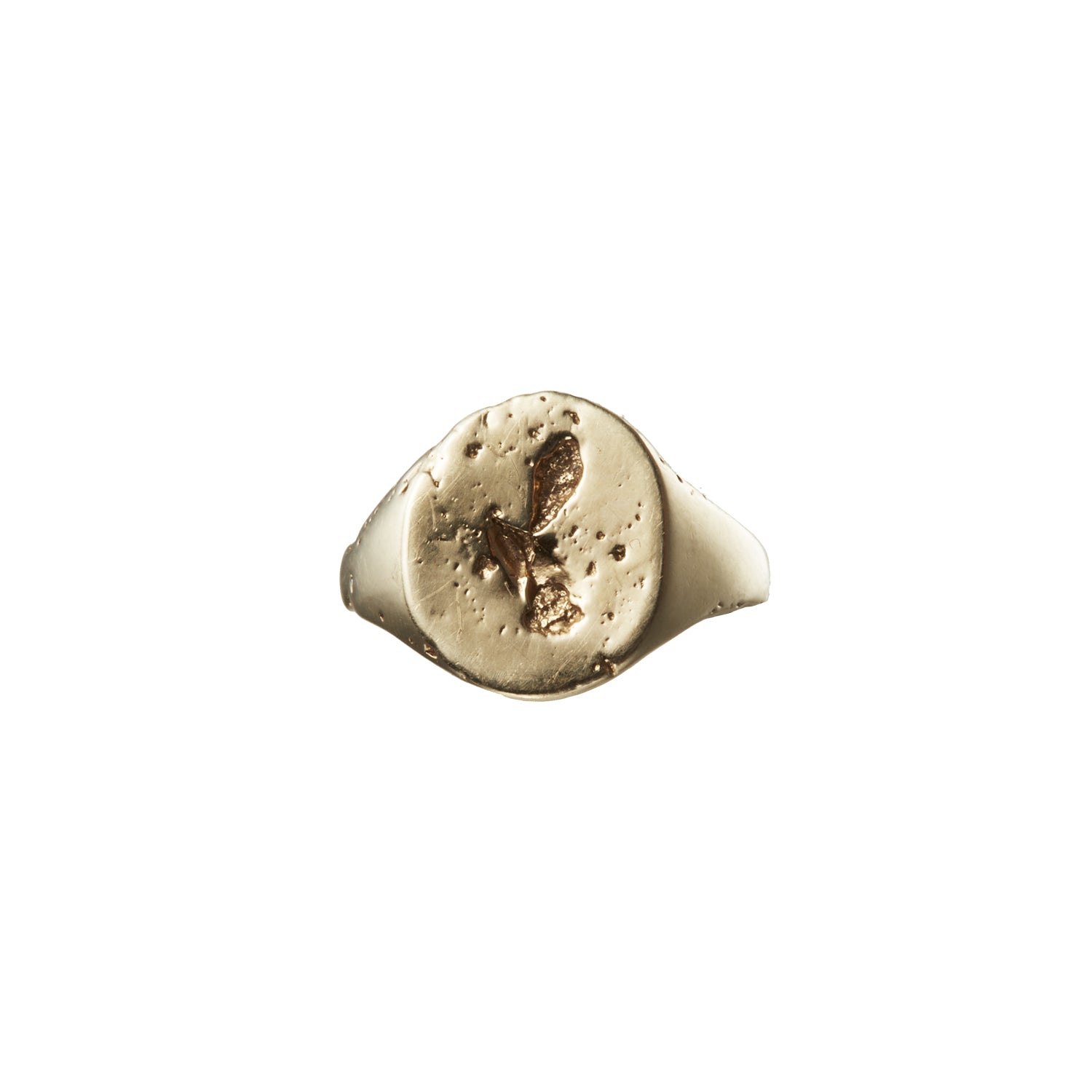 G&F Co.- OVAL SIGNET RING _ 10 GOLD