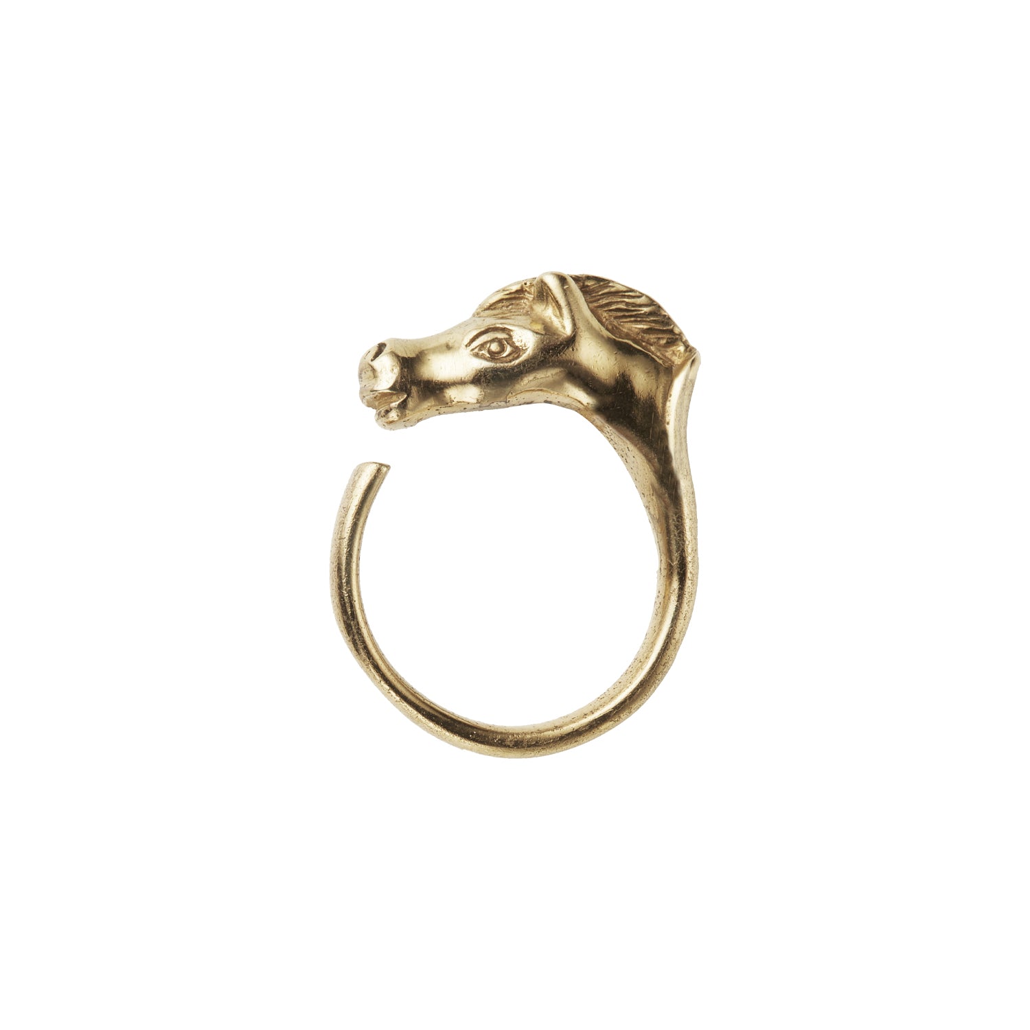 G&F Co.- HORSE RING _ SILVER 925 & 18 GOLD COATING