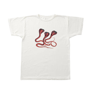 G&F Co.- 1940s SPORTS TEE_SNAKE_OFF WHITE