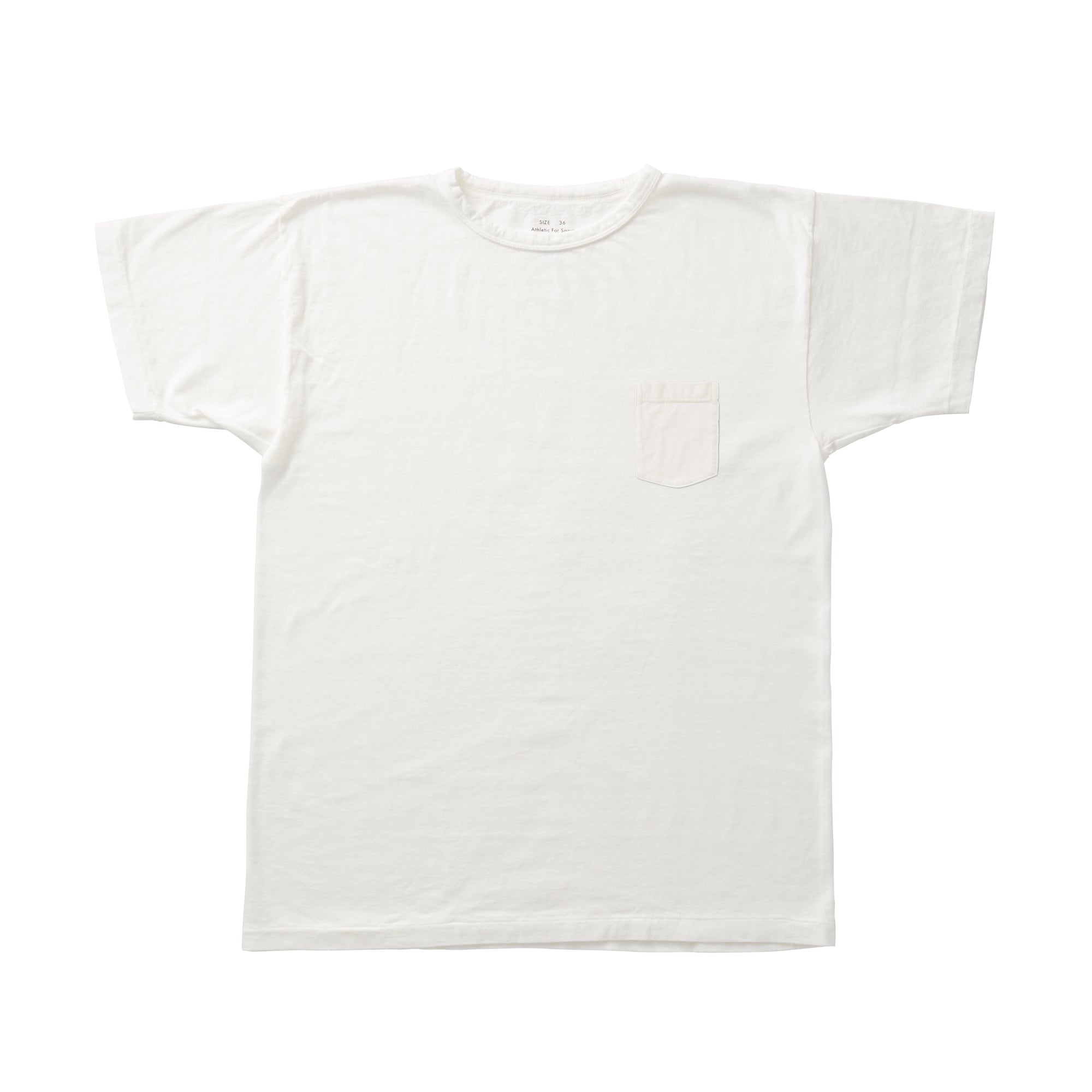G&F Co.- 1940s SPORTS POCKET TEE_OFF WHITE