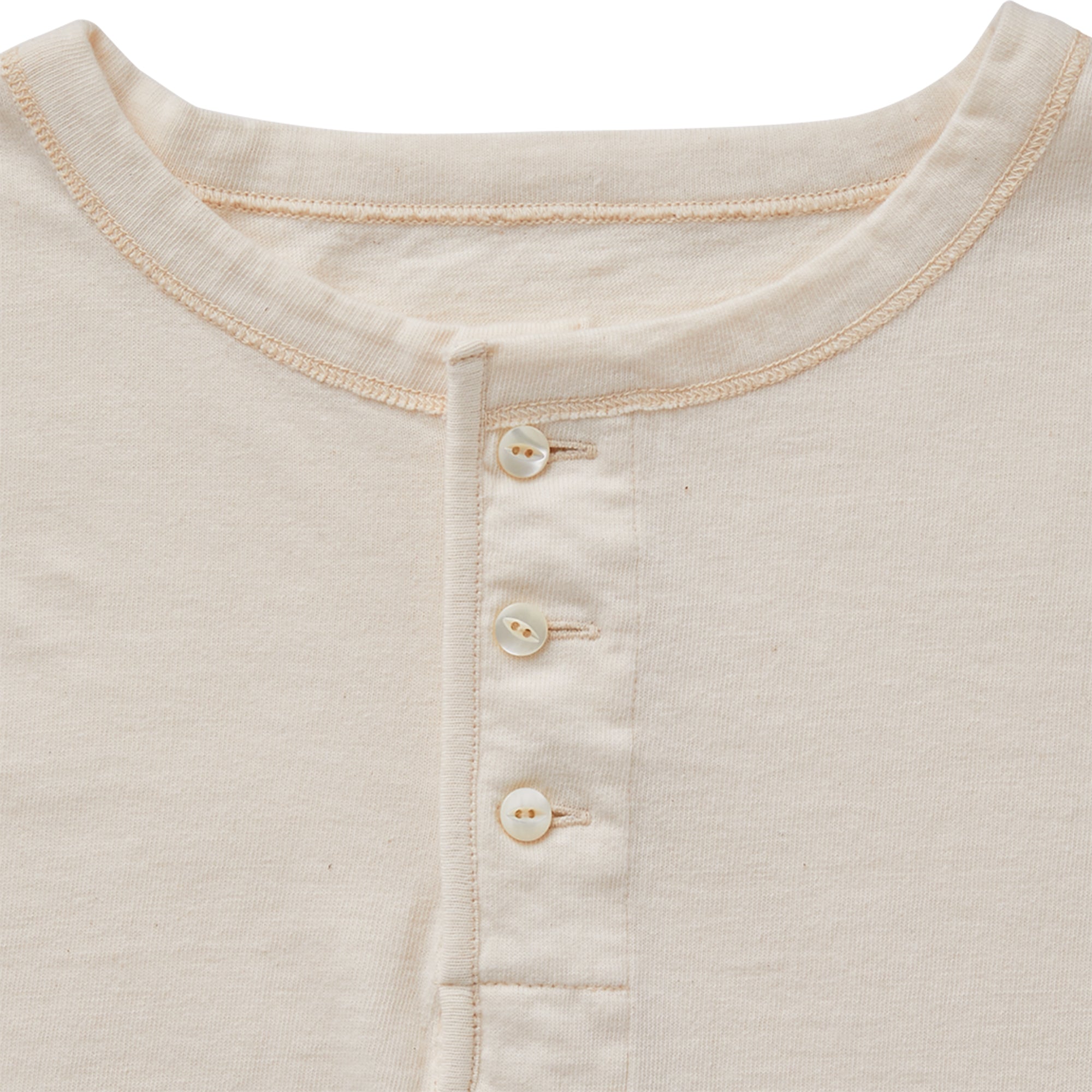 G&F Co.- 1940s SPORTS HENLEY NECK TEE _ RAW